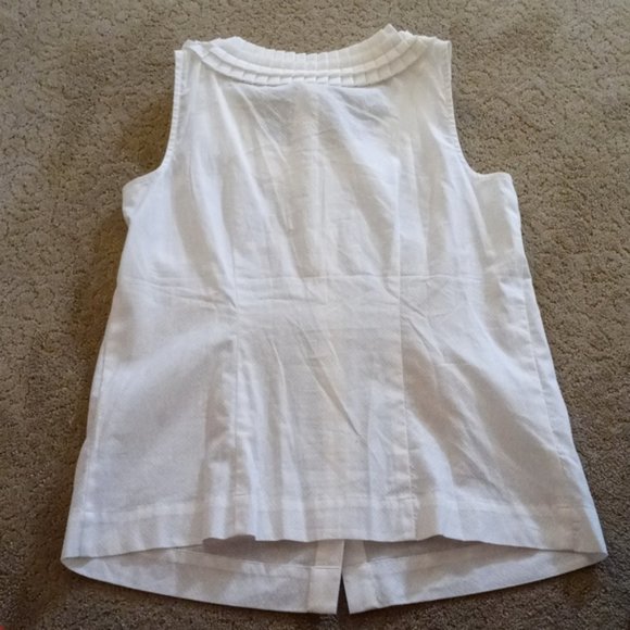 VAN HEUSEN SLEEVELESS 100% COTTON BLOUSE (DISCOUNT SHIPPING!) - Picture 10 of 11
